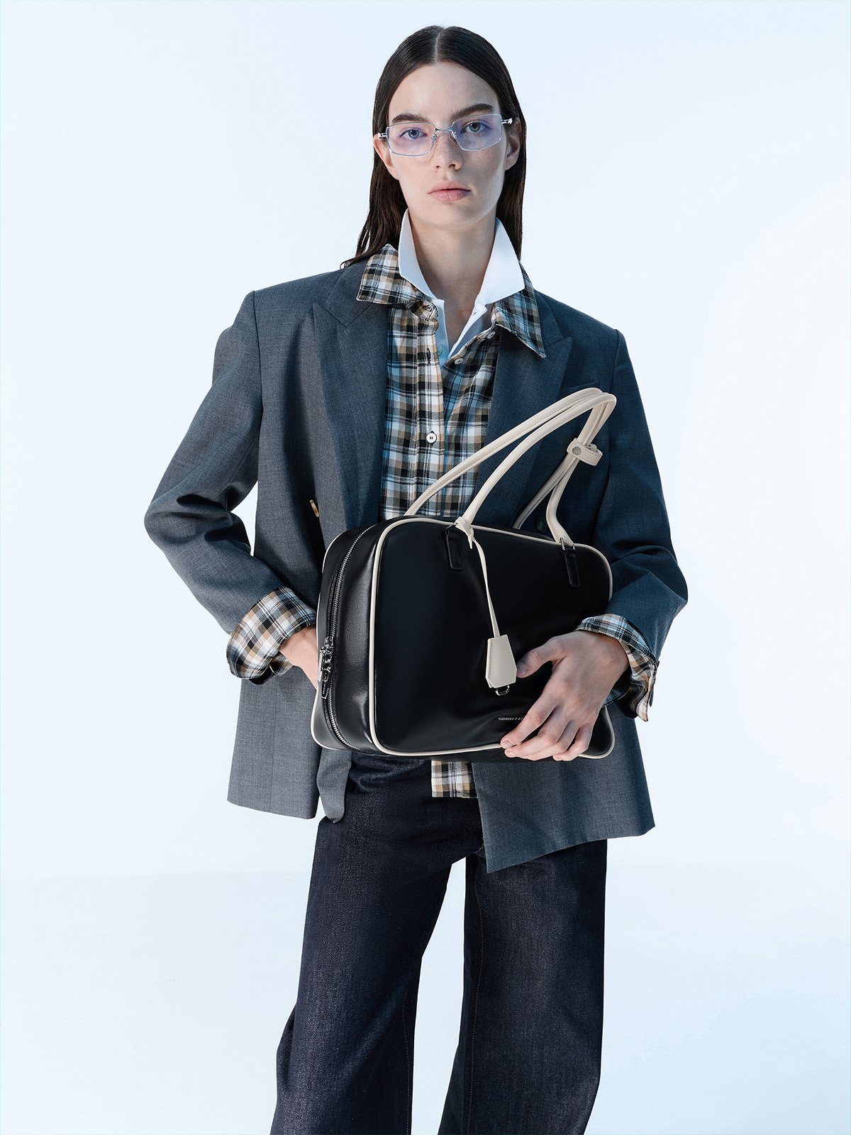 Burgundy Micro Janie Quilted Chain-Handle Boxy Pouch - 澳洲体彩幸运五CHARLES & KEITH®官方网站开奖记录查询历史结果